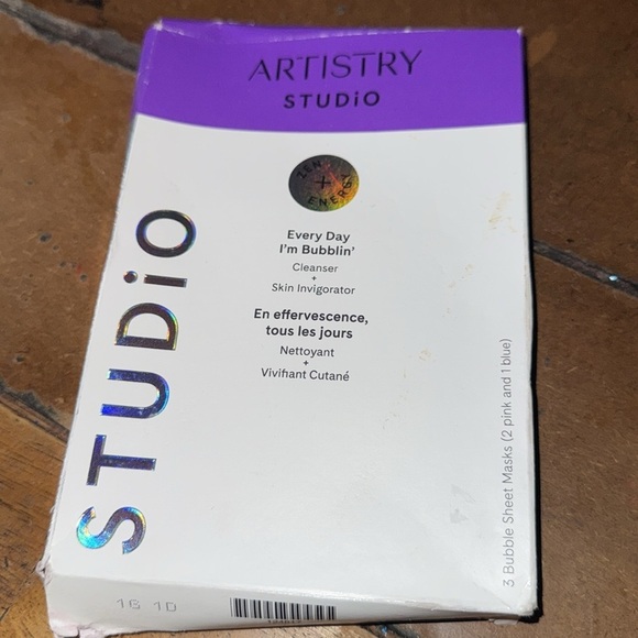 NWT ARTISTRY STUDIO 3 Bubble Sheet Mask 2 Pink & 1 Blue - Picture 2 of 3